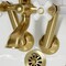 Kingston Brass Tub Wall Mount Clawfoot Tub Faucet with Hand Shower, Brushed Brass KS269PXSB - alternate 3